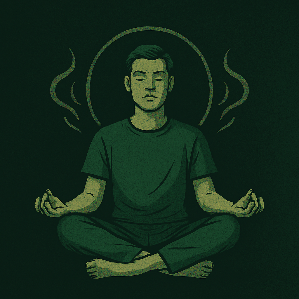 مردی در حال پاره کردن پاکت سیگار